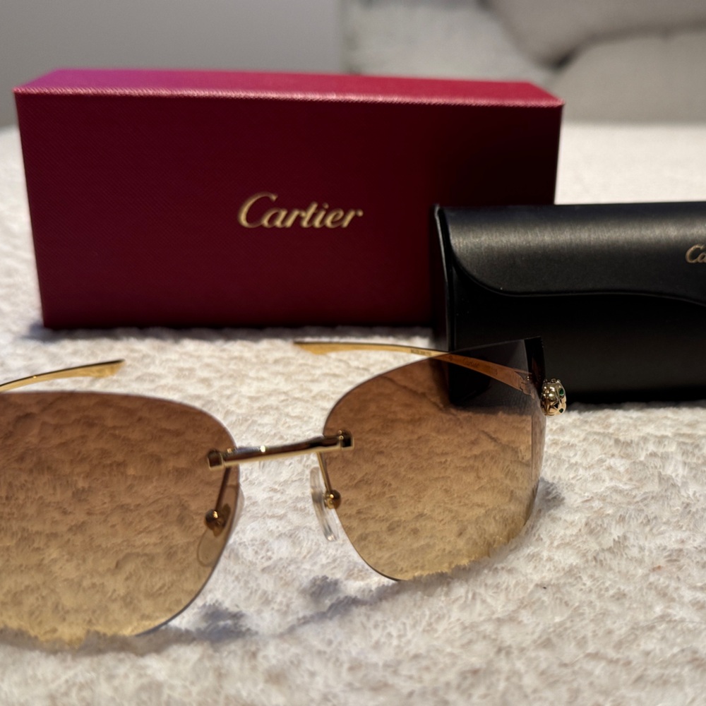 Cartier Gold-Toned Sunglasses